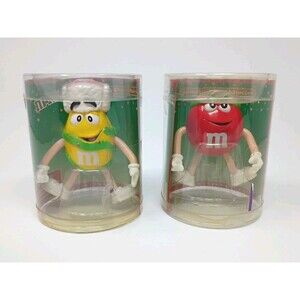 M&M's Candies Bendable Body Characters Set of 2 Red & Yellow